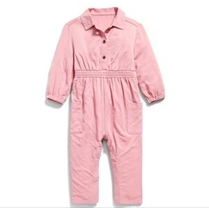 Old Navy Long-Sleeve Utility Pocket Jumpsuit for Baby 12-18 months